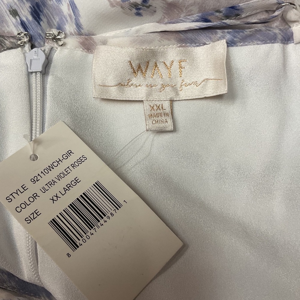 NWT WAYF The Wesley‎ Etched Roses Cowl Neck Gown Plus Size XXL Fomal Party - Picture 10 of 14